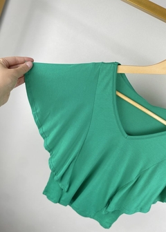 BLUSA MALHA COM BABADOS - Amsterdam Closet