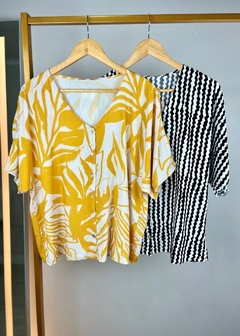 Imagem do CAMISA VISCOSE PLUS SIZE ESTAMPADA