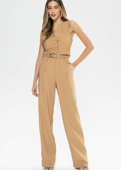 CALÇA ALFAIATARIA WIDE LEG COM CINTO na internet
