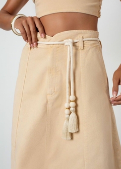 SAIA JEANS FEMININA MIDI COM CINTO - comprar online