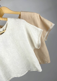 BLUSA LINHO CROPPED SOLTA na internet