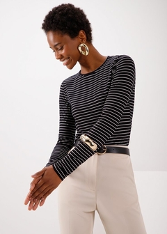 Blusa Malha Canelada Básica Feminina - comprar online