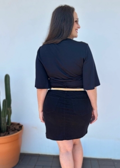 SAIA JEANS CURTA PRETA - loja online