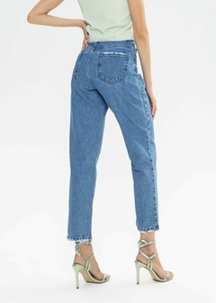 CALÇA JEANS FEMININA LOOSE AZUL - Amsterdam Closet