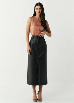 SAIA COURO SINTÉTICO MIDI FEMININA - Amsterdam Closet