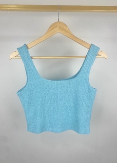 REGATA CROPPED MALHA CANELADA LUREX na internet