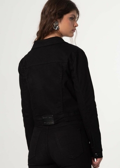 JAQUETA JEANS CASUAL FEMININA