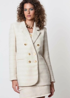 Blazer em Tweed manga longa