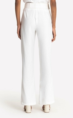 CALÇA ALFAIATARIA FLARE COM PESPONTOS EM CONTRASTE - Amsterdam Closet