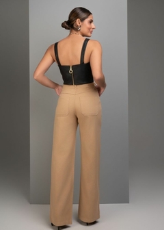 TOP CROPPED DE COURO - loja online