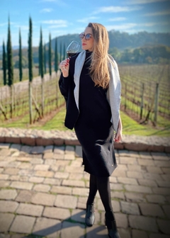 Capa Lã Inverno Elegante Feminino - Amsterdam Closet