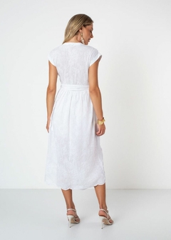 VESTIDO ALGODÃO MIDI BORDADO - loja online