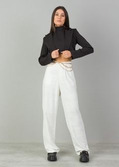 BLAZER ALFAIATARIA CROPPED na internet