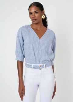 BLUSA TECIDO LISTRADA - loja online