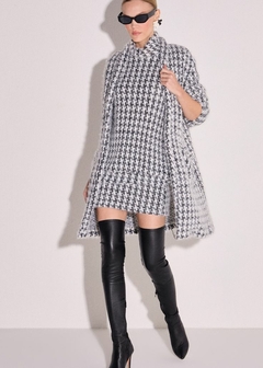 CARDIGAN MAXI PULLOVER EM TRICO