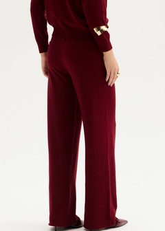 CALÇA SOLTA RETA TRICO