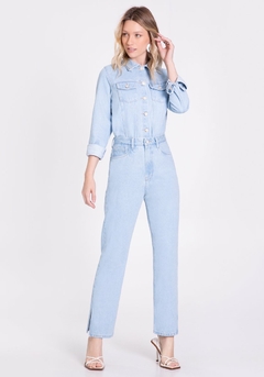 JAQUETA JEANS CROPPED COM BARRA DESFIADA na internet