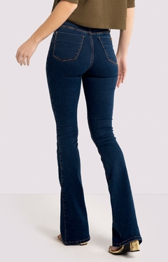 CALÇA JEANS FEMININO COM ELASTANO 3 TAMANHOS EM 1 FLARE - Amsterdam Closet