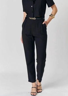 CALÇA VISCOSE CINTURA ALTA - Amsterdam Closet