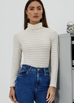 BLUSA GOLA ALTA MALHA