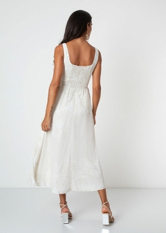 VESTIDO LINHO MIDI ESTAMPADO na internet