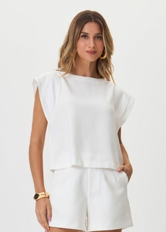 BLUSA VISCOSE MANGA COM BABADO - loja online