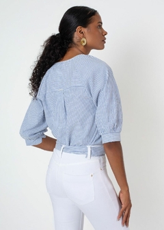 BLUSA TECIDO LISTRADA - Amsterdam Closet