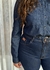 CAMISA JEANS DETALHE NA CINTURA - comprar online