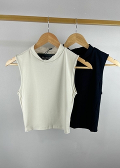 REGATA MALHA CROPPED GOLA ALTA