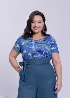 BLUSA MALHA VISCOSE ESTAMPADA FEMININA