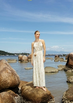 VESTIDO MEL EM LINHO LONGO - Amsterdam Closet