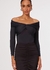 BLUSA MALHA DETALHE TRANSPASSADO FEMININA