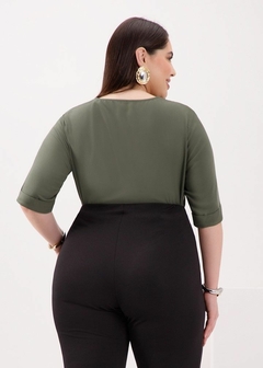 Imagem do Camisa Viscose Manga 3/4 Feminina Casual