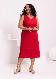VESTIDO TECIDO LINHO - Amsterdam Closet