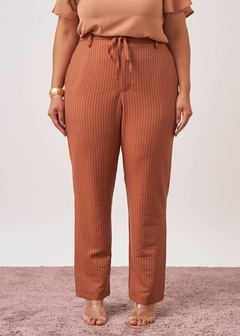 CALÇA VISCOSE RISCA DE GIZ FEMININA