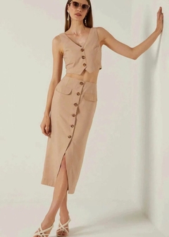 SAIA ELEN EM VISCOSE MIDI - comprar online