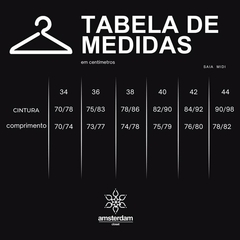 SAIA JEANS MIDI COM CINTO FEMININA - comprar online