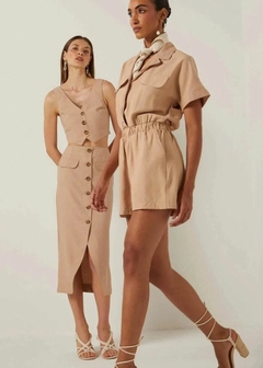 SAIA ELEN EM VISCOSE MIDI