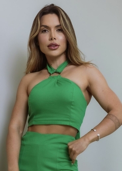 Regata Jessica Linho Cropped Feminina