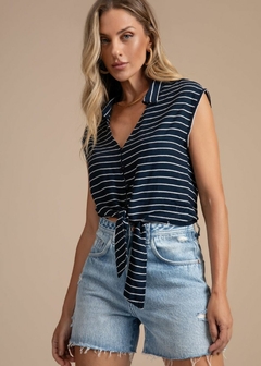 REGATA VISCOSE COM AMARRAÇÃO NA CINTURA