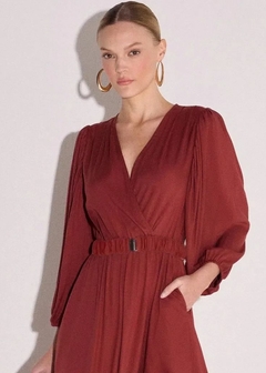 VESTIDO VISCOSE MAXI MIDI FEMININO - Amsterdam Closet
