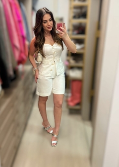 Bermuda Andreia reta Casual Feminina - comprar online