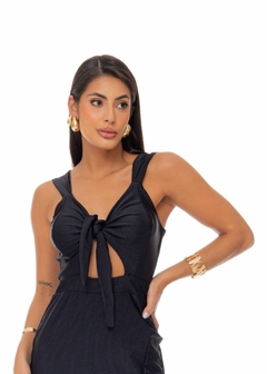 VESTIDO MALHA CANELADO COM BRILHO - comprar online