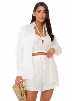 TOP CROPPED EM VISCOSE FRENTE UNICA COM ALÇA TRANÇADA na internet