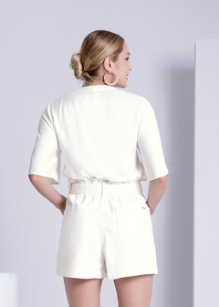 CAMISA EM VISCOSE COM MANGA FLARE - comprar online