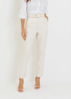 Calça Linho Loose Comfy Feminina