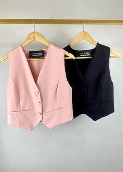 Colete Agata Cropped Alfaiataria Feminino - loja online