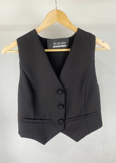 Colete Agata Cropped Alfaiataria Feminino
