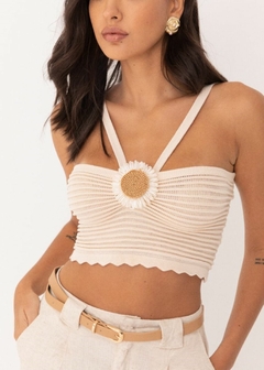 TOP FIO DETALHE FLOR - loja online