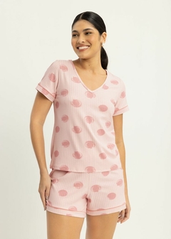 PIJAMA MALHA CAMISETA SHORTS ESTAMPADO - loja online